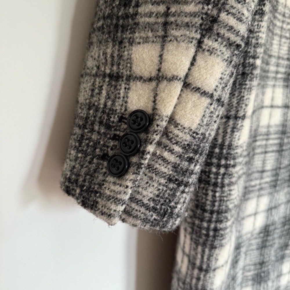 Dorothee Schumacher Checked Statement Wool Blend Coat | Size 2 | Pre-Loved - Picture 6 of 10